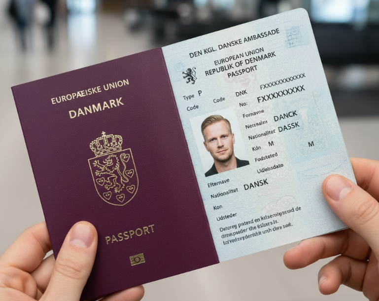 Подать заявление на получение датского паспорта - Символическое изображение для подачи заявления на получение датского паспорта